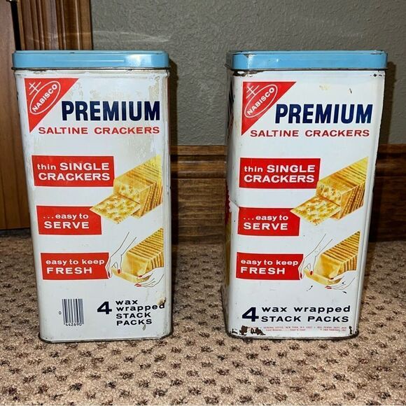 Nabisco vintage cracker tins